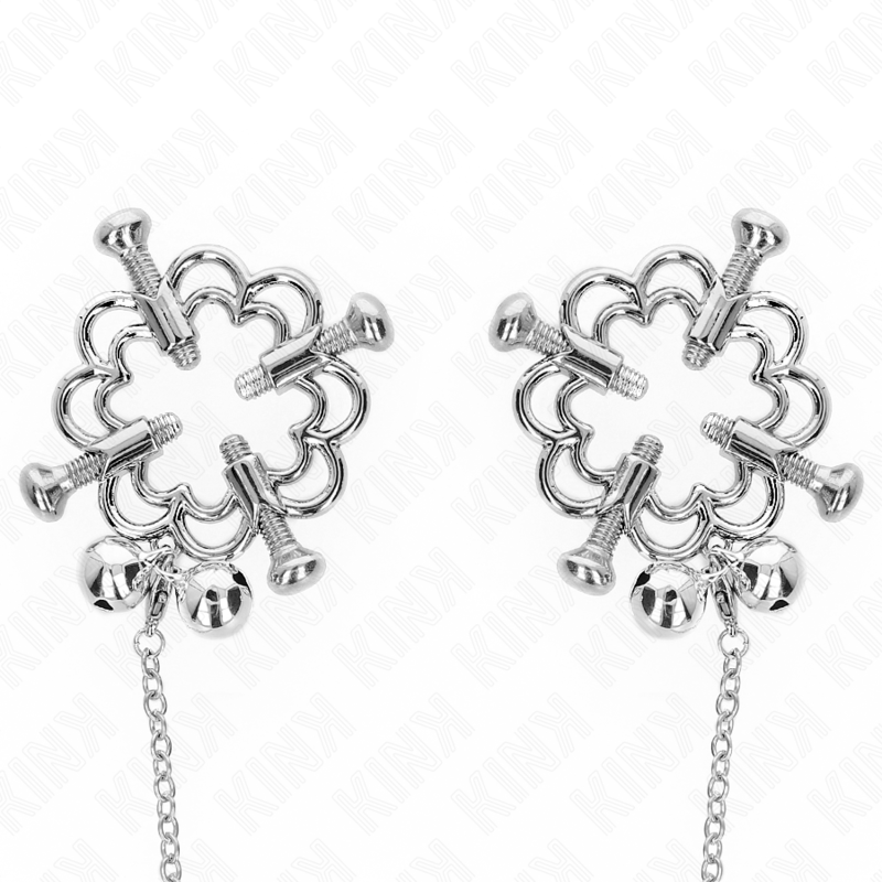 KINK – METAL FLOWER NIPPLE CLAMPS WITH CHAIN