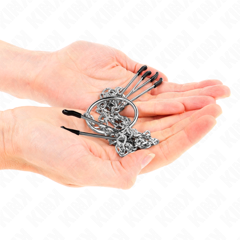 KINK - TRIPLE NIPPLE AND CLIT CLAMPS WITH CHAIN MODEL 1 - Image 4