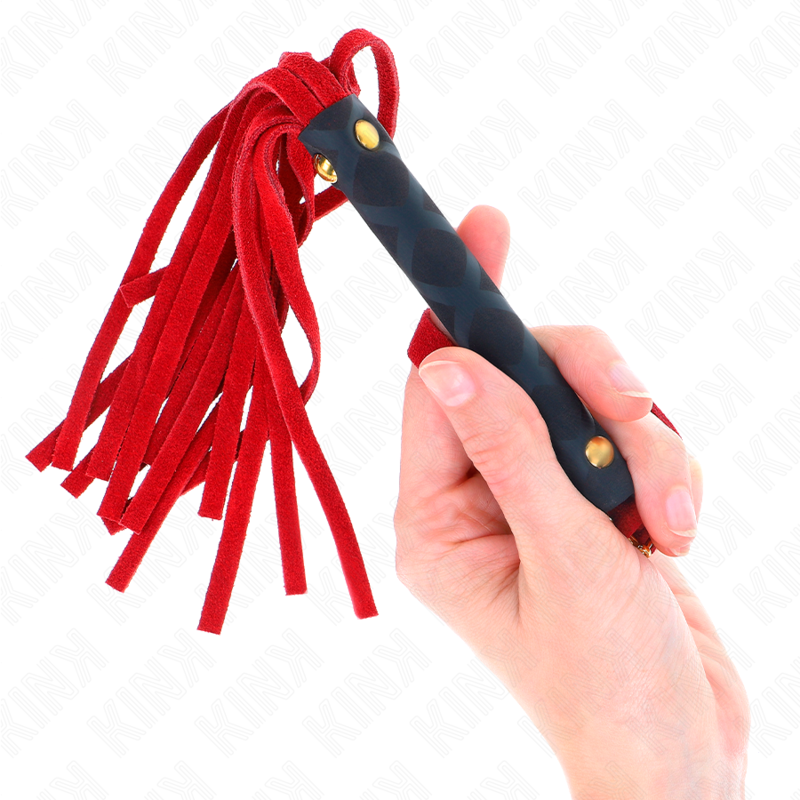 KINK - RED SUEDE MINI WHIP 30 CM - Image 3