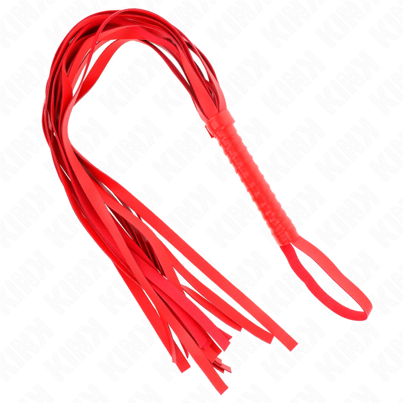 KINK – RED SHORT HANDLE LONG TAIL WHIP 70 CM