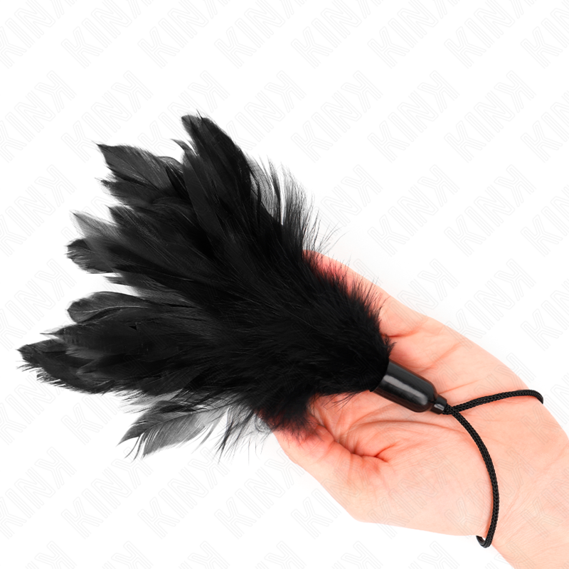 KINK – TICKLE FEATHERS WITH ROPE HANDLE PLASTIC BASE 15 CM