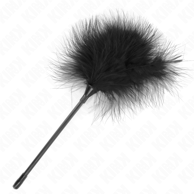 KINK – BLACK TICKLE FEATHERS USED FOR THE BONDAGE KIT 27 CM