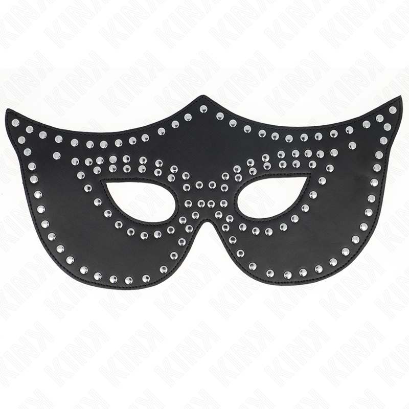 KINK – LEATHERETTE MASK WITH RIVETS MODEL 2 30 x 12 CM