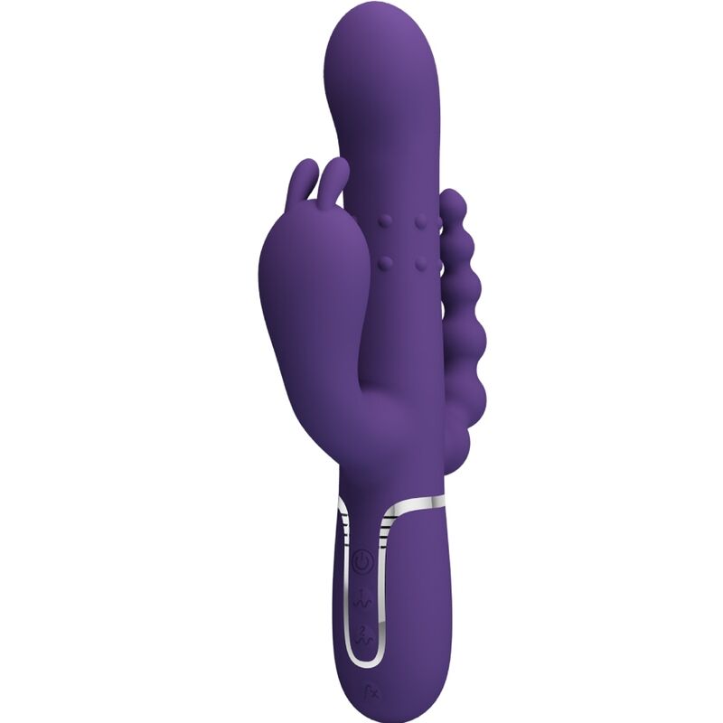 PRETTY LOVE – CAMMY TRIPLE VIBRATOR MULTIFUNCTION 4 IN 1 PURPLE