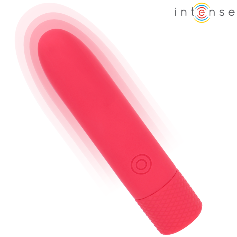 INTENSE – SYMONE USB RECHARGEABLE VIBRATING BULLET 8 VIBRATIONS RED 10 X 2.2 CM