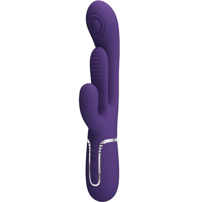 PRETTY LOVE – SHANIA TRIPLE RABBIT VIBRATOR MULTIFUNCTION PURPLE
