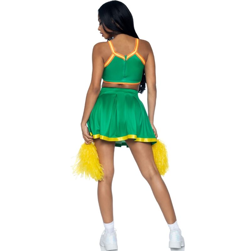 LEG AVENUE – COSTUME CHEERLEADER GREEN M/L