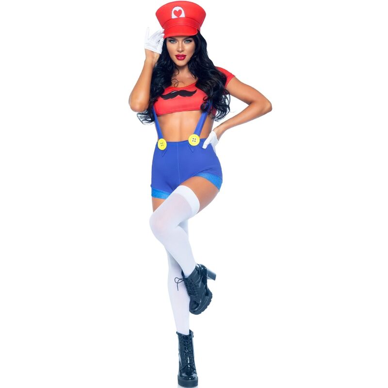 LEG AVENUE – SEXY COSTUME MARIO BROS RED/BLUE M