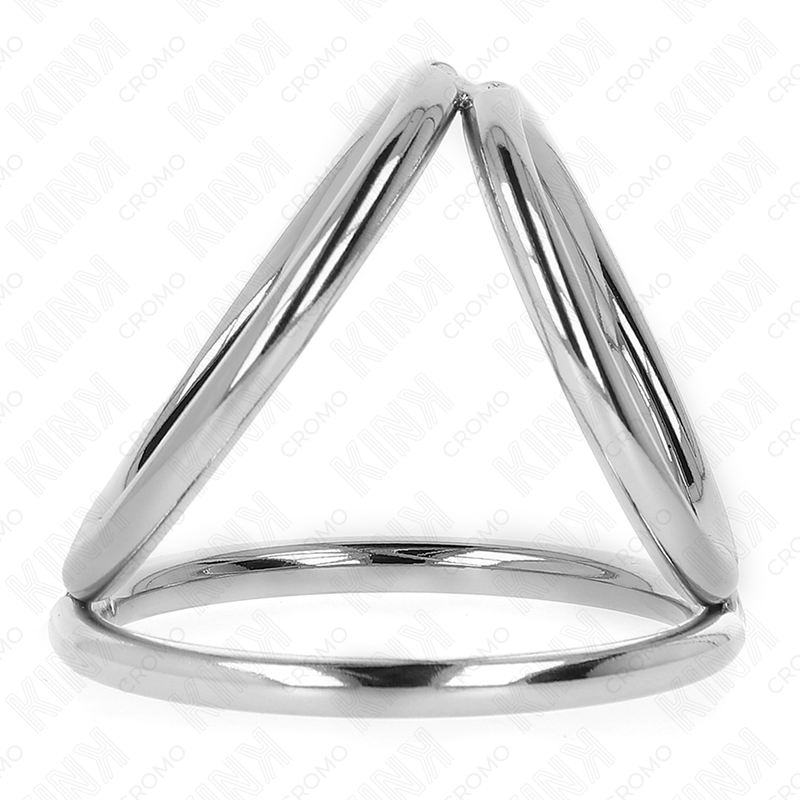 KINK - TRIPLE CHROME METAL PENIS RING 3.2 CM TO 4.5 CM - Image 4