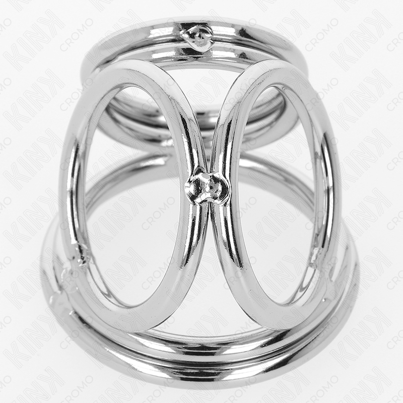 KINK - TRIPLE CHROME METAL PENIS RING 3.8 CM TO 5 CM MODEL 1 - Image 5