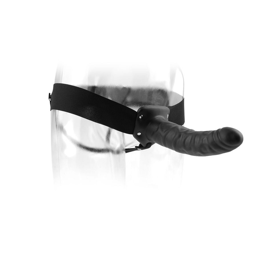 FETISH FANTASY SERIES – 19 CM HOLLOW STRAP-ON BLACK