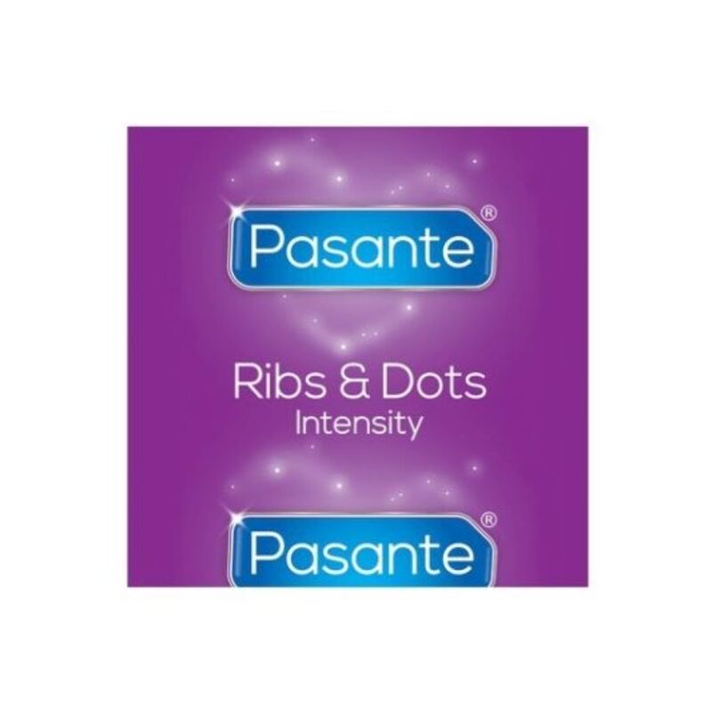 PASANTE – RIBS  DOTS INTENSITY CONDOMS 144 UNITS
