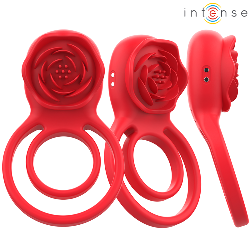 INTENSE - GAIL STIMULATOR ROSE 10 VIBRATIONS RED REMOTE CONTROL - Image 4