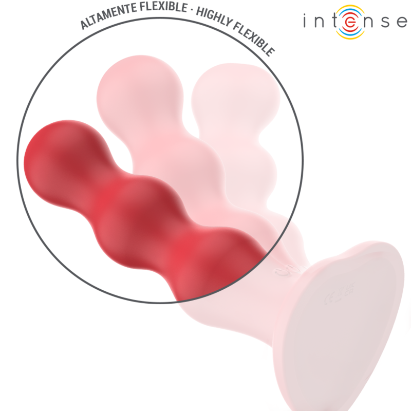 INTENSE - CODY VIBRATOR WITH SUCTION CUP RED REMOTE CONTROL - Image 4