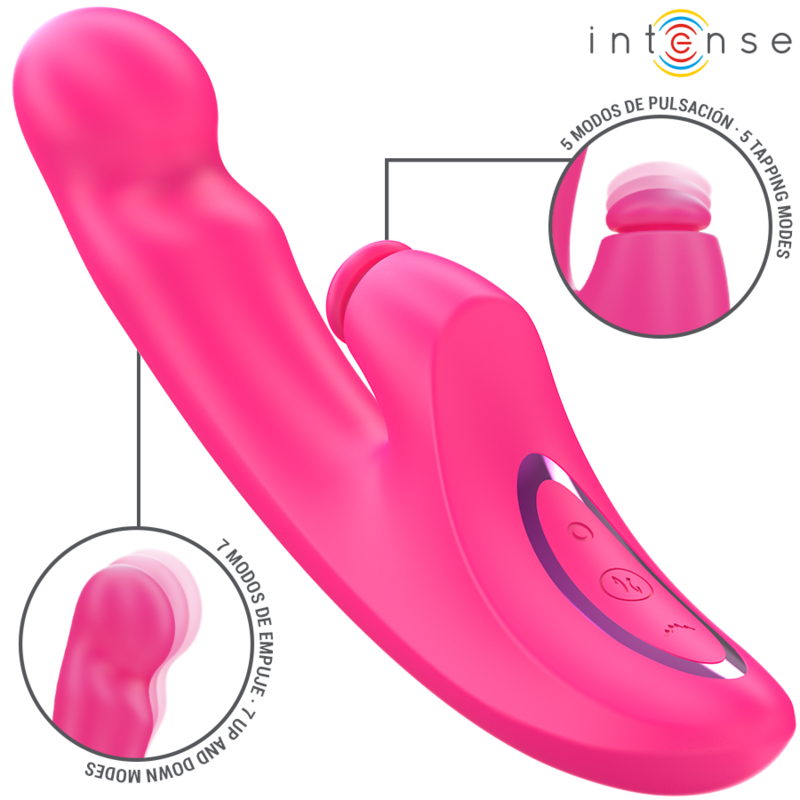 INTENSE – EMI VIBRATOR 13.5 CM MULTIFUNCTION 3 IN 1 10 VIBRATIONS PINK