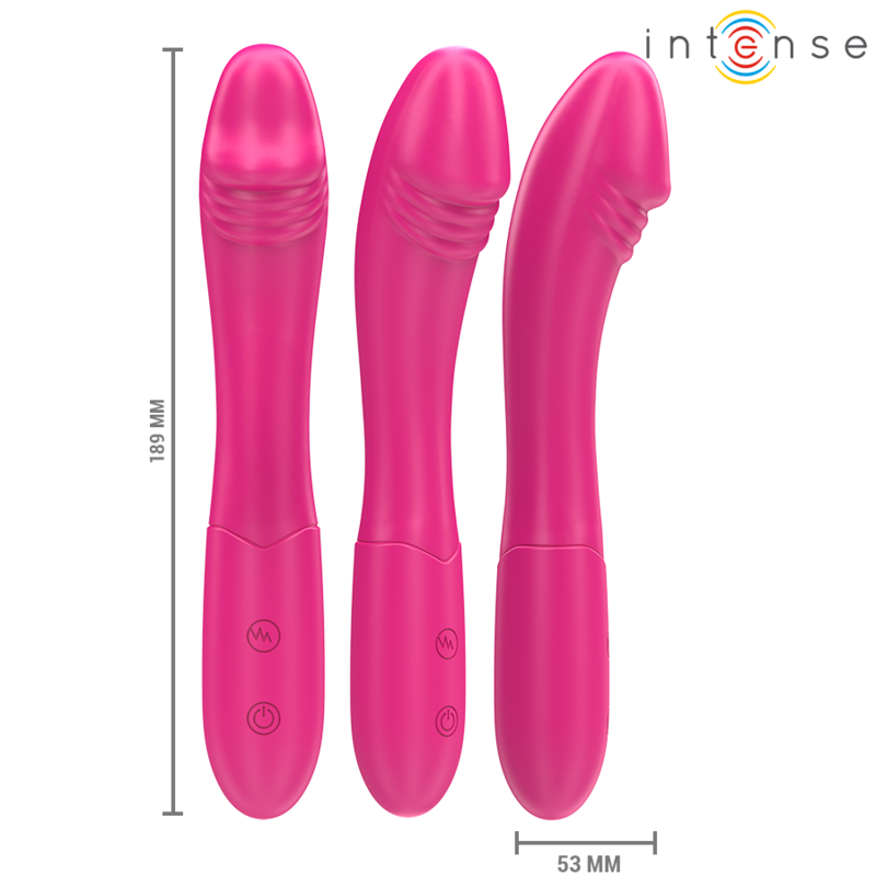 INTENSE – BELINDA VIBRATOR 19 CM FLEXIBLE 10 VIBRATIONS PINK