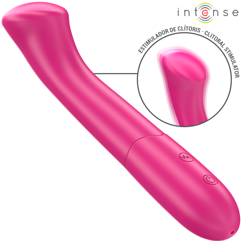 INTENSE – PATY VIBRATOR 19 CM FLEXIBLE 10 VIBRATIONS MODEL 2 PINK