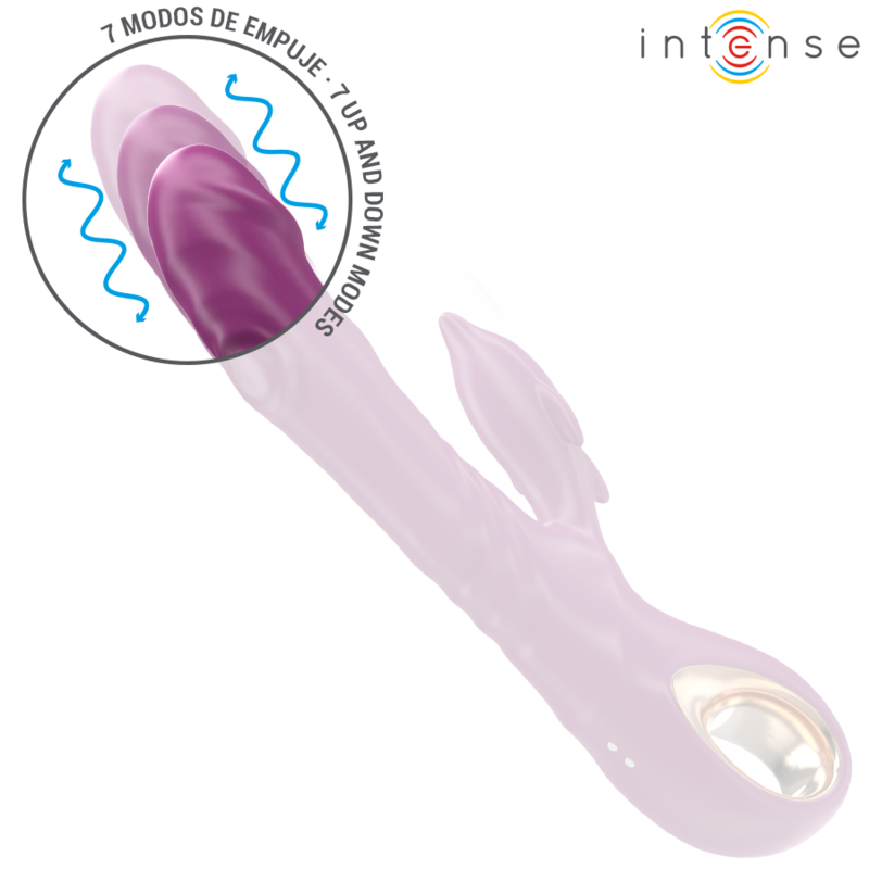 INTENSE - HALLE MULTIFUNCTION VIBRATOR WITH DOLPHIN STIMULATING TONGUE PURPLE - Image 4