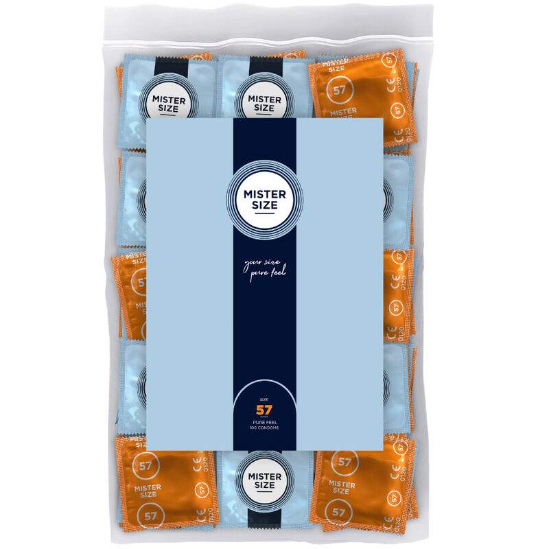 MISTER SIZE – CONDOM SIZE L 57 MM (100 UNITS)