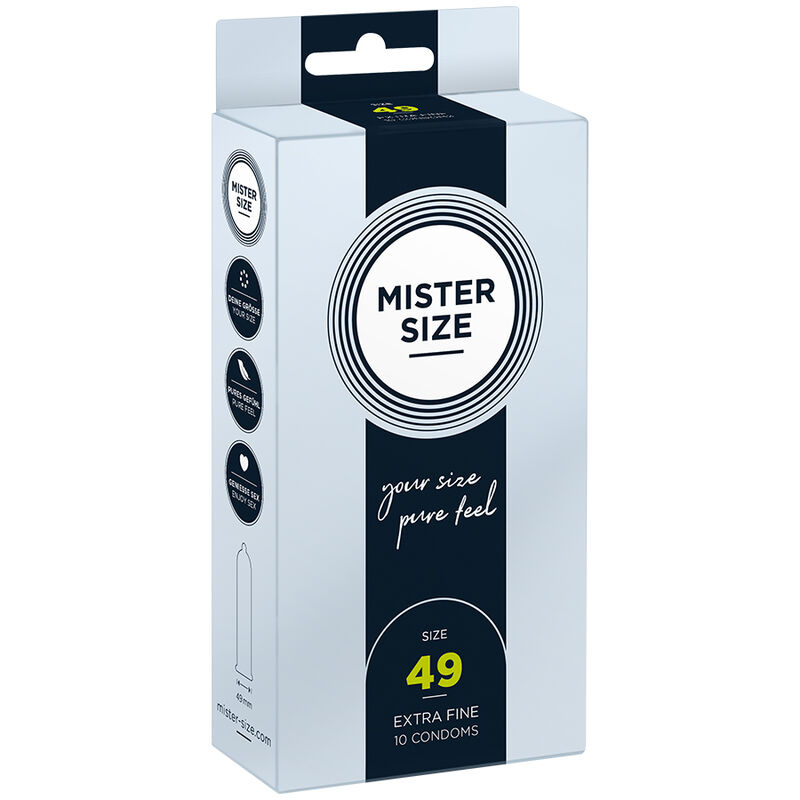 MISTER SIZE – CONDOM SIZE S 49 MM (10 UNITS)