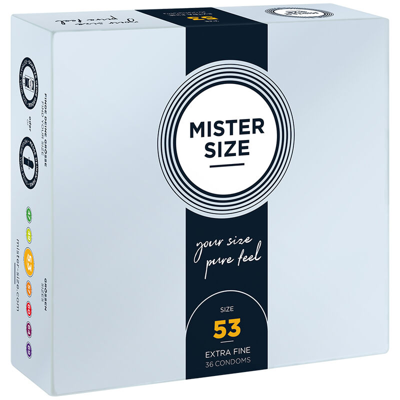 MISTER SIZE – CONDOM SIZE M 53 MM (36 UNITS)