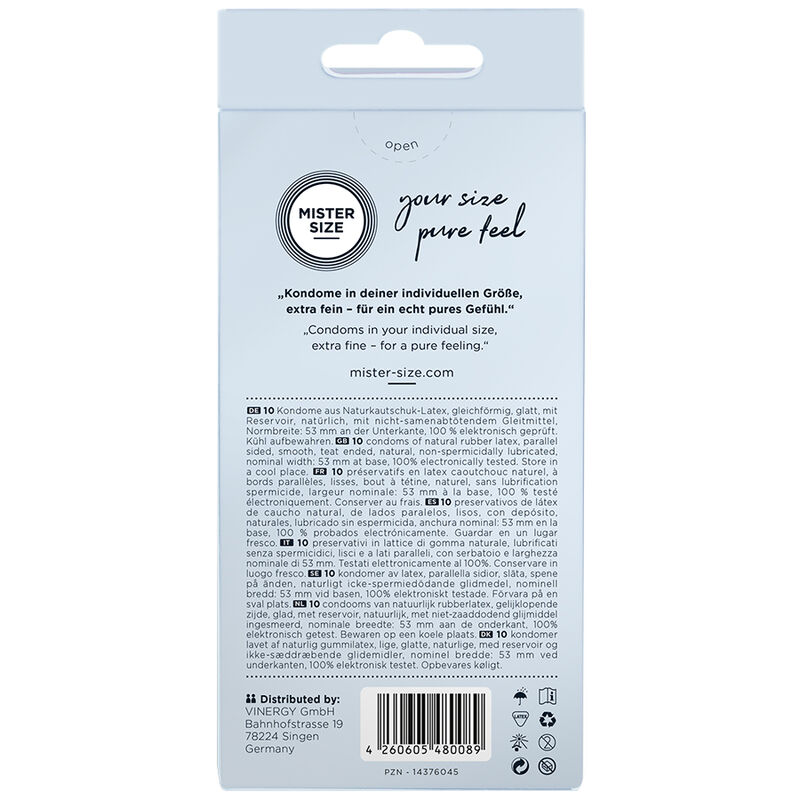 MISTER SIZE - CONDOM SIZE M 53 MM (10 UNITS) - Image 3
