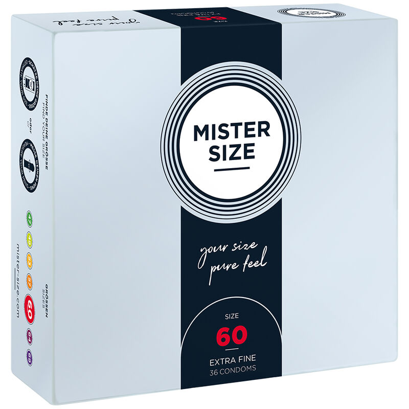 MISTER SIZE – CONDOM SIZE XL 60 MM (36 UNITS)