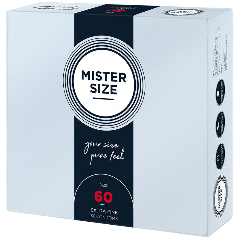 MISTER SIZE – CONDOM SIZE XL 60 MM (36 UNITS)