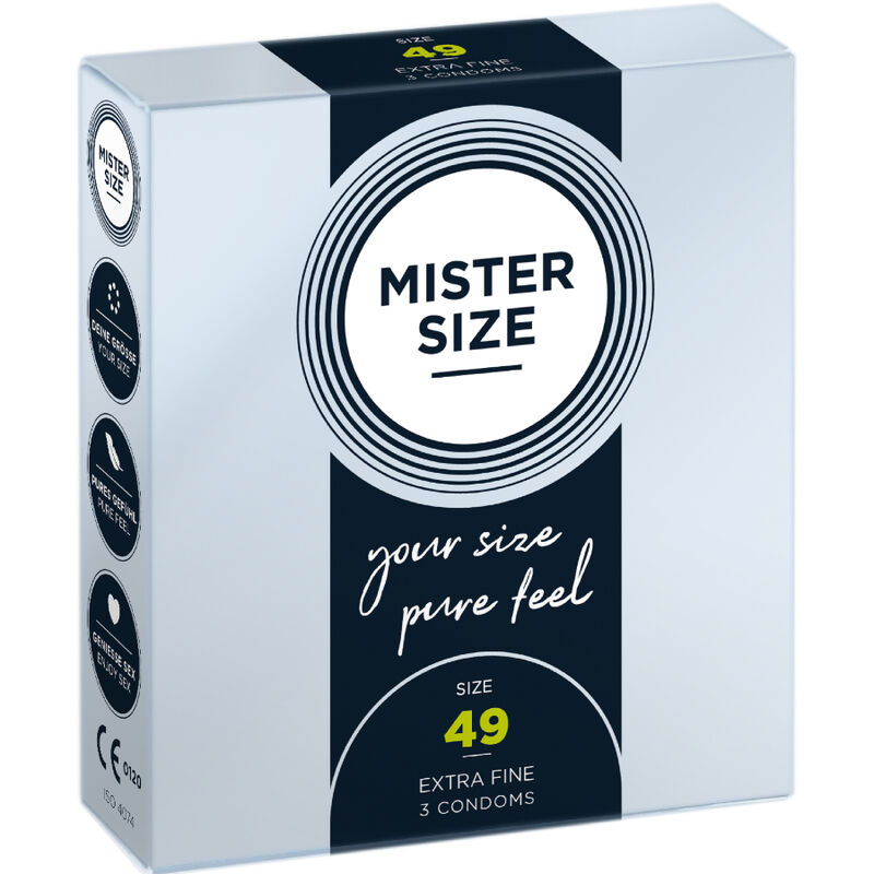 MISTER SIZE – CONDOM SIZE S 49 MM (3 UNITS)