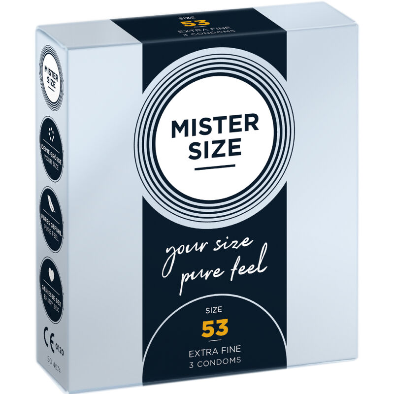 MISTER SIZE – CONDOM SIZE M 53 MM (3 UNITS)