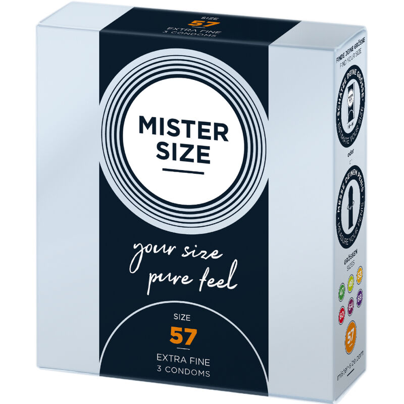 MISTER SIZE – CONDOM SIZE L 57 MM (3 UNITS)