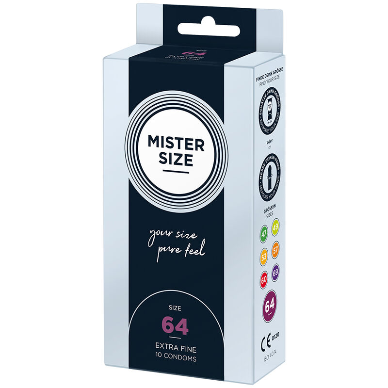 MISTER SIZE – CONDOMS SIZE XXL 64 MM (10 UNITS)