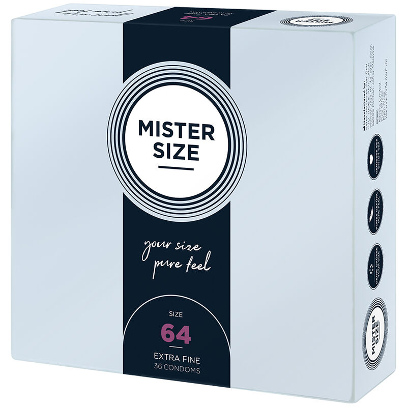 MISTER SIZE – CONDOMS SIZE XXL 64 MM (36 UNITS)