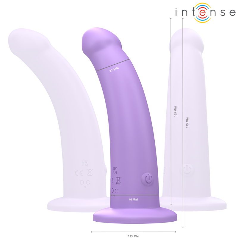 INTENSE – EDDIE VIBRATOR 17.5 CM 10 VIBRATIONS PURPLE REMOTE CONTROL
