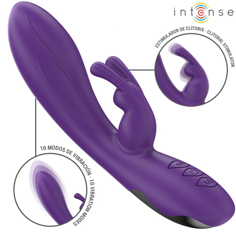 INTENSE – RANDALL RABBIT VIBRATOR 10 VIBRATIONS PURPLE