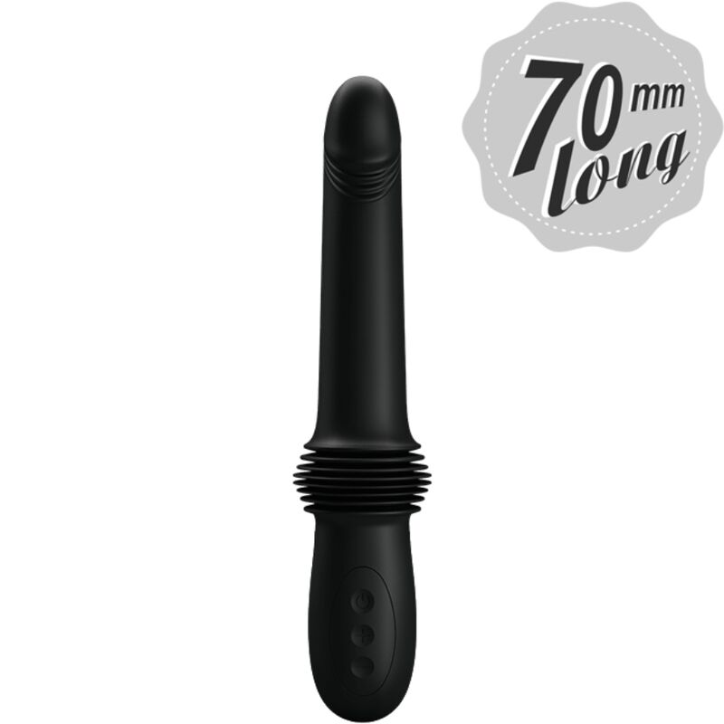 PRETTY LOVE – PAZUZU VIBRATOR 3 THRUST MODES BLACK