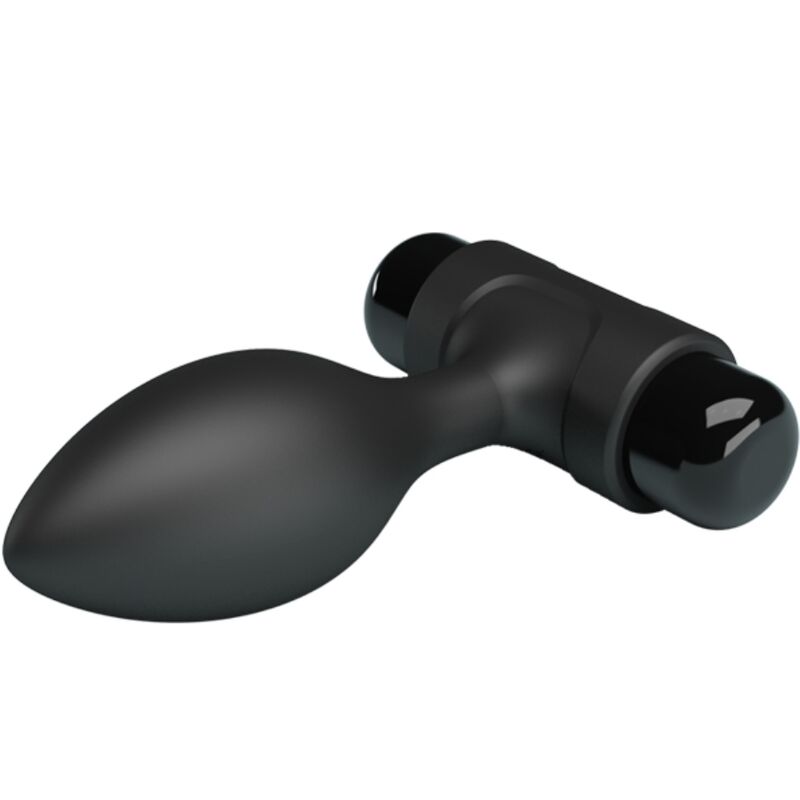 PRETTY LOVE - VIBRA BUTT 10 VIBRATIONS ANAL PLUG BLACK - Image 3