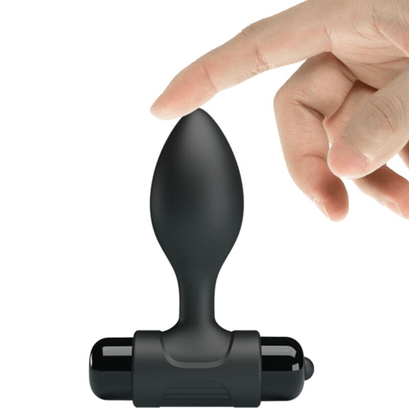 PRETTY LOVE - VIBRA BUTT 10 VIBRATIONS ANAL PLUG BLACK - Image 4