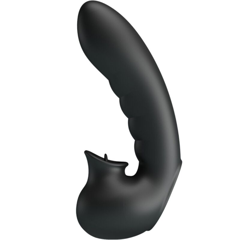 PRETTY LOVE – HOBGOBLIN VIBRATING FINGER CASE 12 VIBRATIONS + CLITORIS STIMULATOR BLACK