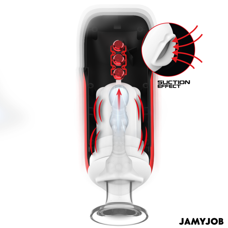 JAMYJOB – BLAZE AUTOMATIC MOUTH MASTURBATOR 5 SUCTION AND VIBRATION MODES