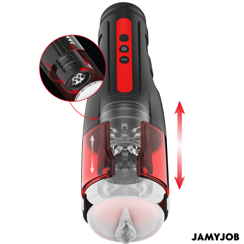 JAMYJOB – CYCLONE AUTOMATIC VAGINA MASTURBATOR 10 ROTATION AND THRUST MODES