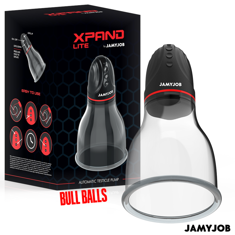 JAMYJOB – XPAND LITE AUTOMATIC TESTICLE PUMP 3 SUCTION LEVELS GREY