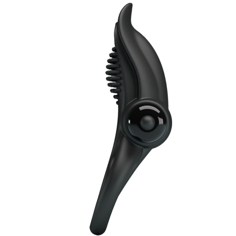 PRETTY LOVE – DOUBLE VIBRATING RING + CLITORIS STIMULATOR 10 VIBRATIONS BLACK