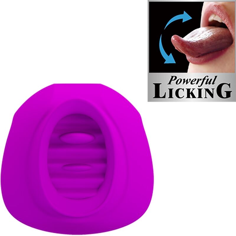 PRETTY LOVE – ESTELLE TONGUE CLITORIS STIMULATOR 12 VIBRATIONS PURPLE