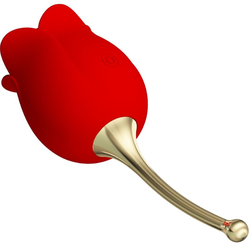 PRETTY LOVE – ROSE LOVER ROSE CLITORIS STIMULATOR 12 VIBRATIONS RED