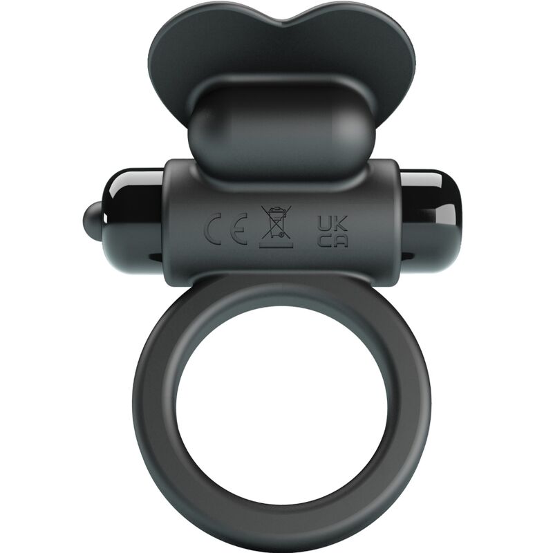 PRETTY LOVE – DEBONAIRE VIBRATING RING RABBIT 10 VIBRATIONS BLACK