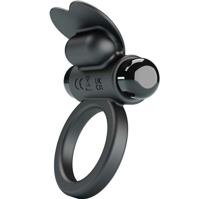 PRETTY LOVE – DEBONAIRE VIBRATING RING RABBIT 10 VIBRATIONS BLACK