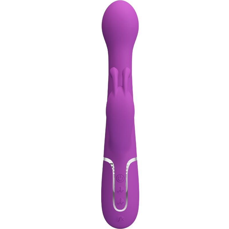 PRETTY LOVE – DEJON 3 IN 1 MULTIFUNCTION RABBIT VIBRATOR  PURPLE