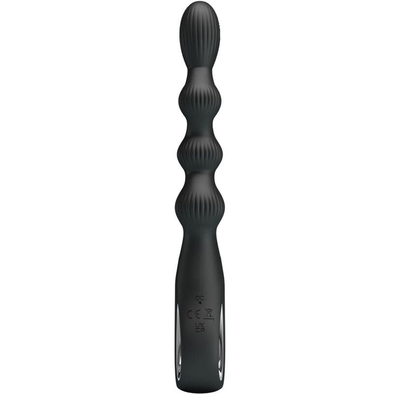 PRETTY LOVE – FEDERER ANAL VIBRATOR 12 VIBRATIONS BLACK