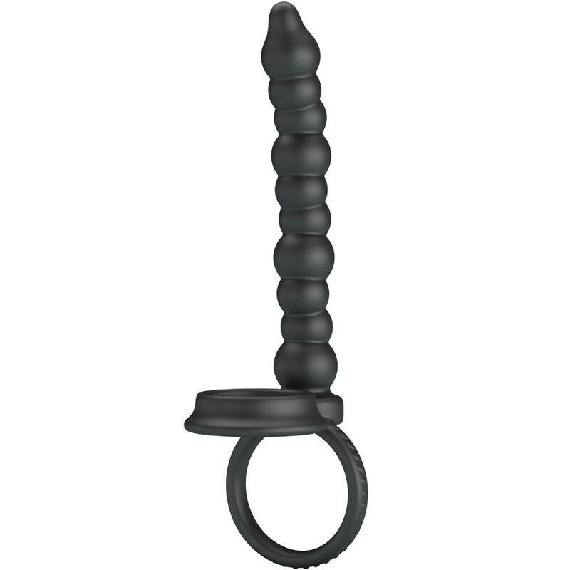PRETTY LOVE – DILLION DOUBLE PENETRATION COCK RING BLACK